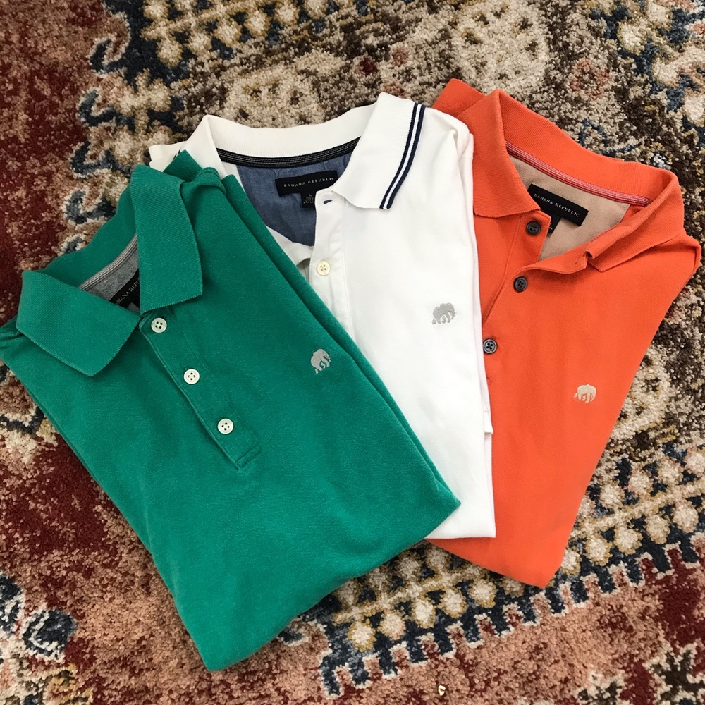 Bundle of Banana Republic polos
